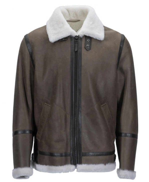 Mens Sheepskin Bomber Jacket Shearling Leather WWII Style - My Blog